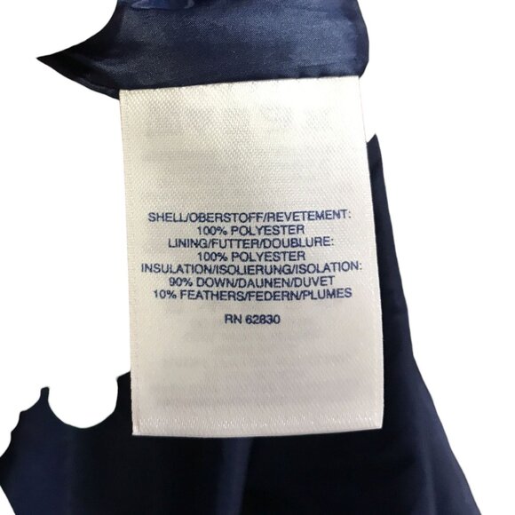 Lands End Royal Blue Leopard Pattern Zipper‎ Front - Picture 5 of 5